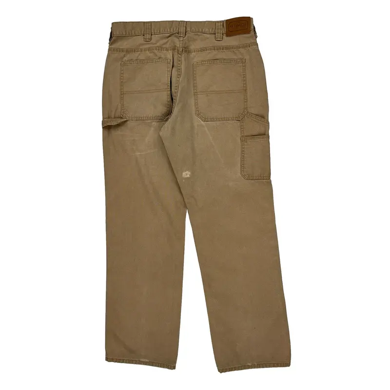 Schmidt Carpenter Trousers - 36W 33L Beige Cotton | Size: 36″ waist