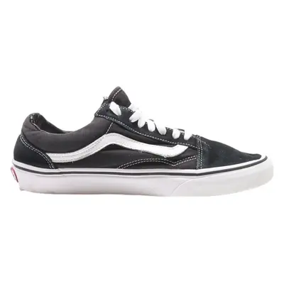 VANS Low Top Trainers Black Synthetic Mens UK 7.5