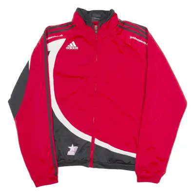 ADIDAS Mens Track Jacket Red L