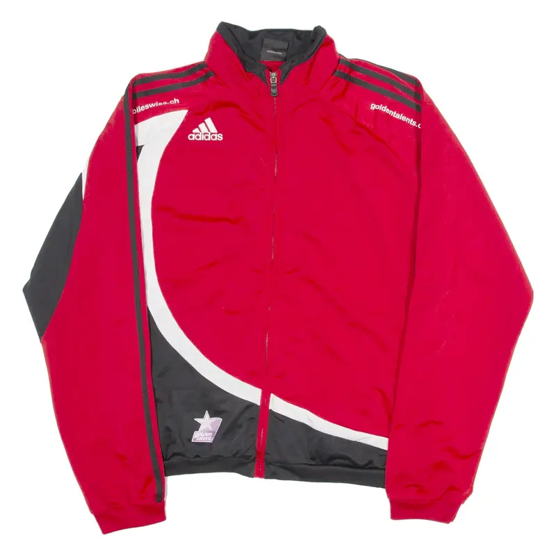 ADIDAS Mens Track Jacket Red L