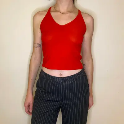 Unbranded Top - Small Red Polyester