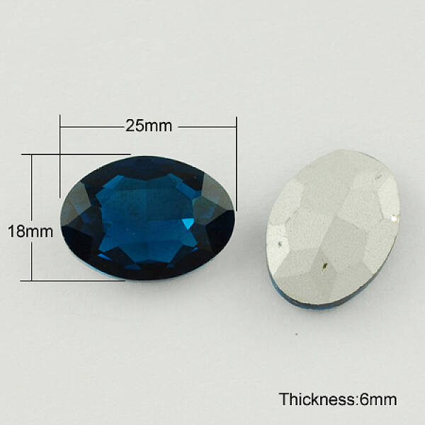 Glass Pointed Back Rhinestone