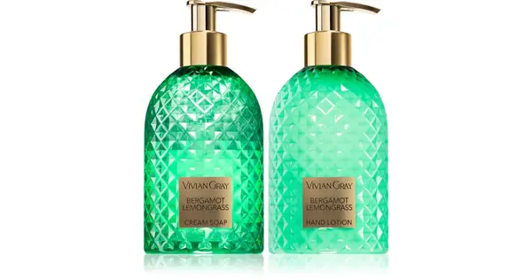 Vivian gray Soap and lotion set for the hands in bergamot cream and citronella