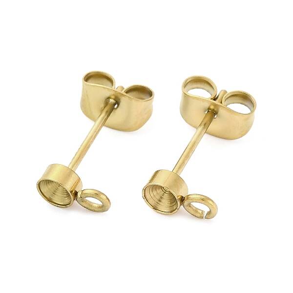 304 Stainless Steel Stud Earring Findings