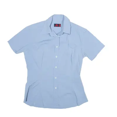 KAPPA Plain Shirt Blue Short Sleeve Womens M