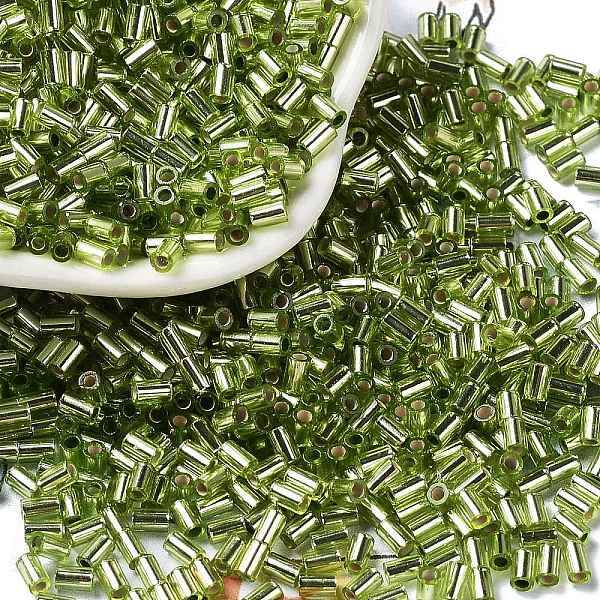 Baking Paint Glass Round Bugle Beads