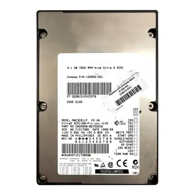 339515-001 HP 9.1GB Ultra WIDE SCSI 7200 3.5-inch Hard Drive