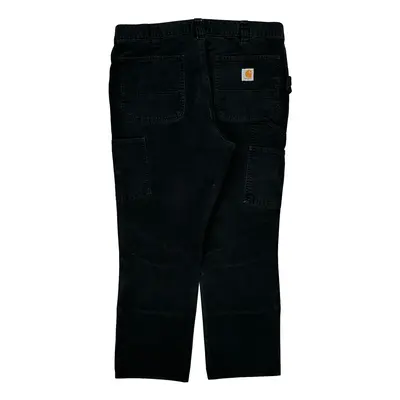 Carhartt Double Knee Carpenter Trousers - 36? Waist Black Cotton Blend