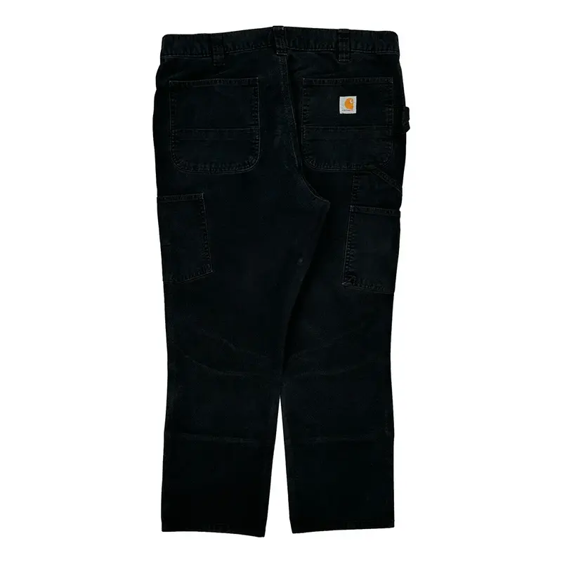 Carhartt Double Knee Carpenter Trousers - 36? Waist Black Cotton Blend
