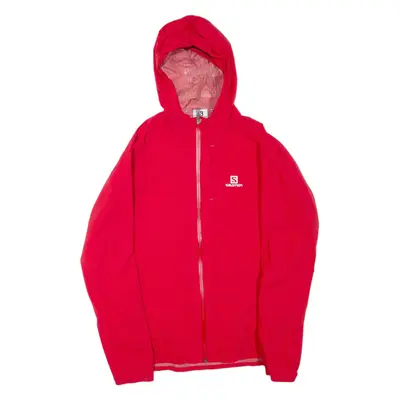 SALOMON Mens Jacket Red Hooded S