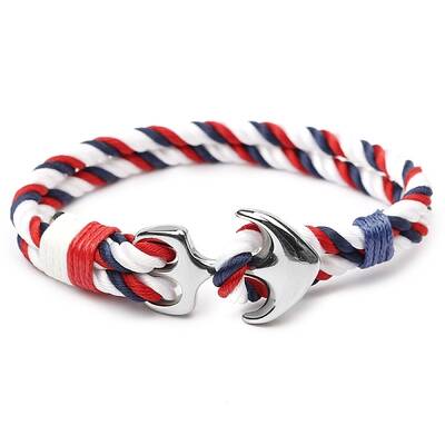 Stainless Steel Anchor Link Bracelet