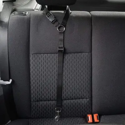 Adjustable Pet Car Seat Belt for Cats and Dogs, Durable and Safety Car Headrest Pet's Traction Rope, Small Dog Leash Car Seat...