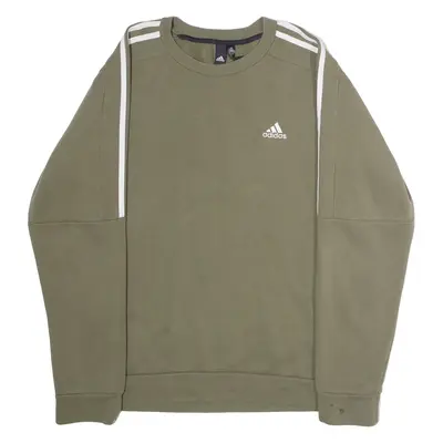 ADIDAS Mens Sweatshirt Green Crew Neck M