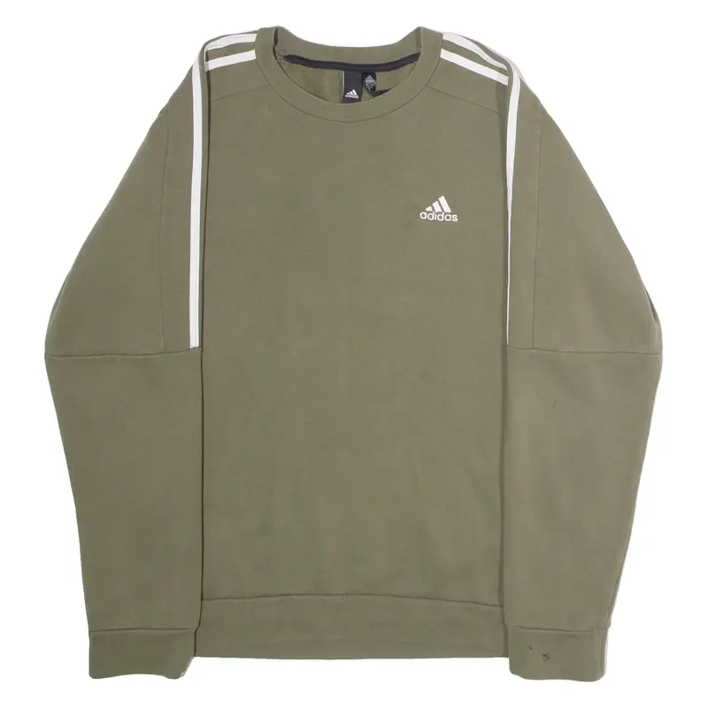 ADIDAS Mens Sweatshirt Green Crew Neck M