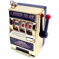 【2025 New】MOBECK Mini Slot Machine Toy, Funny Lucky Slot Machine Bank with Spinning Reel and Keychain, Nice as Creative F...