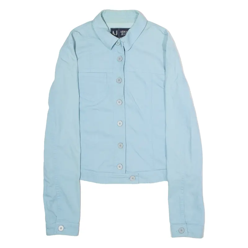 ARMANI JEANS Overshirt Womens Jacket Blue UK 12