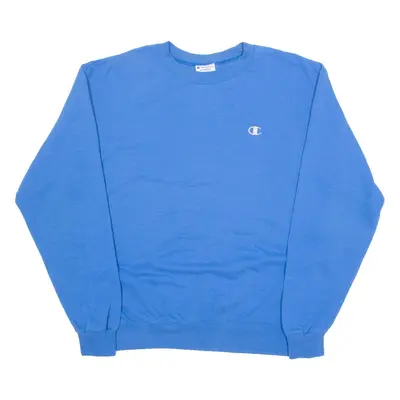 CHAMPION Mens Sweatshirt Blue L