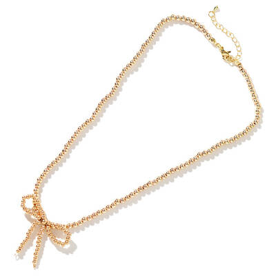 Glass Bowknot Necklace for Women