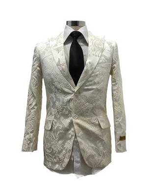 Blazer-777 KA224-13 White - Mens Wholesale Blazers