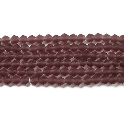 Imitate Austrian Crystal Frosted Glass Beads Strands