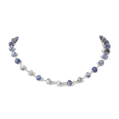 Natural Blue Spot Jasper Necklaces for Women