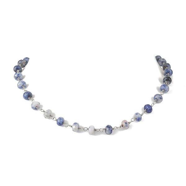 Natural Blue Spot Jasper Necklaces for Women
