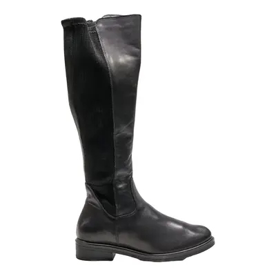 REMONTE High Boots Black Leather Womens UK 4
