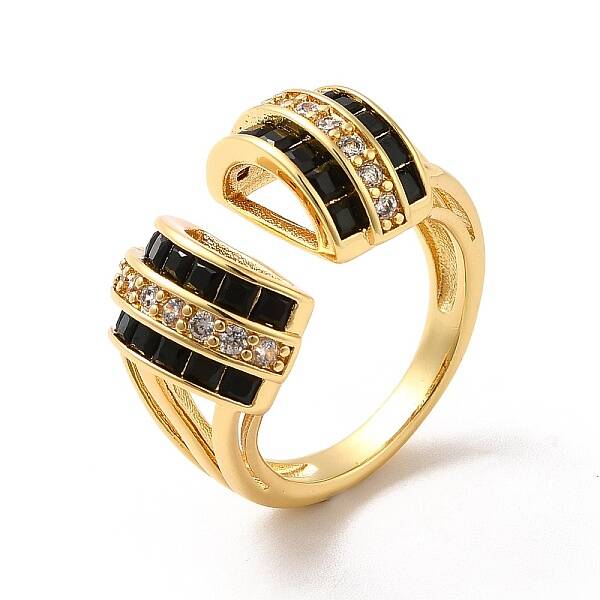 Cubic Zirconia Arch Open Cuff Ring