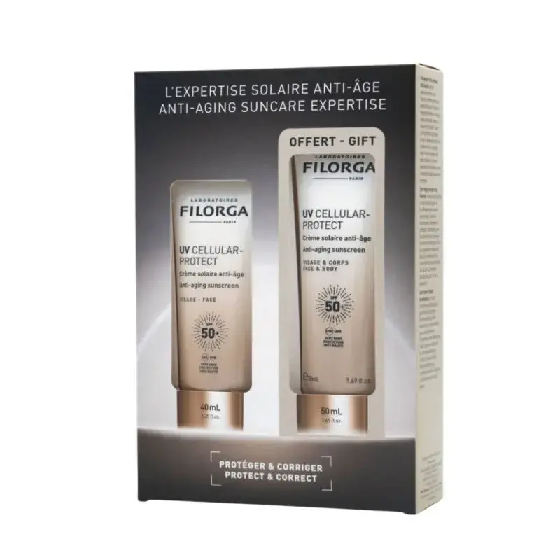 Filorga UV Cellular-Protect Anti-Aging Face Sunscreen Cream 40ml Set of 2 Pieces