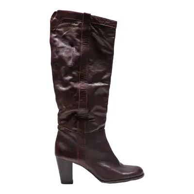 MARC O POLO High Boots Purple Leather Womens UK 7
