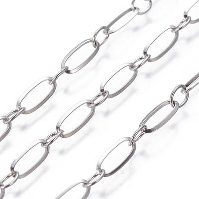 Tarnish Resistant 304 Stainless Steel Figaro Chains