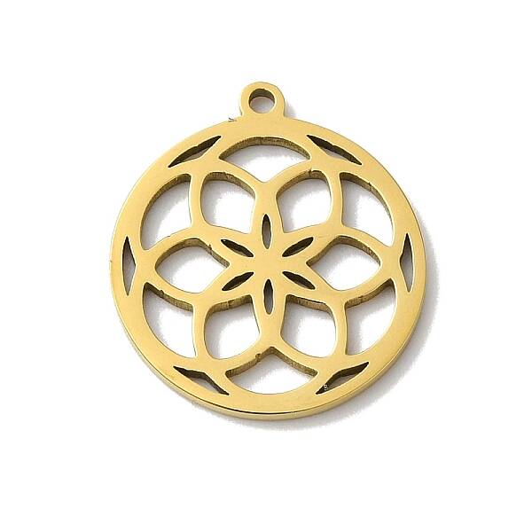 5Pcs 201 Stainless Steel Pendants