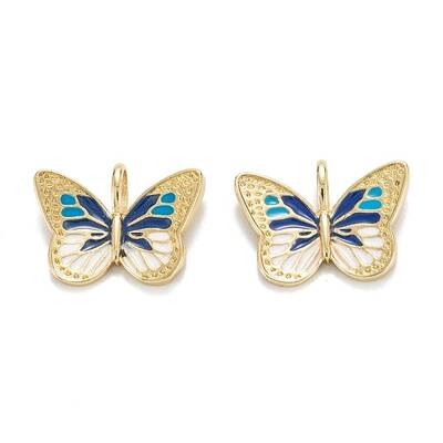 Brass Enamel Pendants