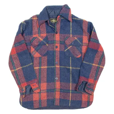ATKINSON Boys Lumberjack Shirt Blue Check Long Sleeve 14Y