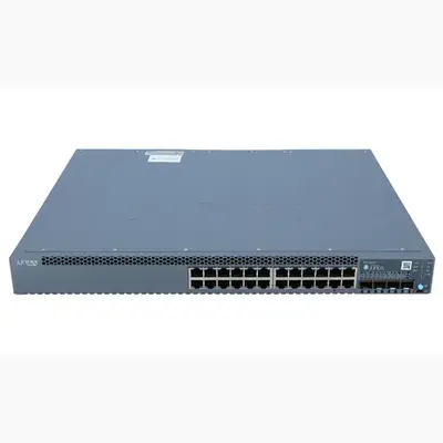 Juniper EX3400-24P | EX3400 Series 24 x Ports 10/100/1000BaseT + 4 x SFP+ Ports + 2 x QSFP+ Ports 1U Rack-mountable Gigabit E...