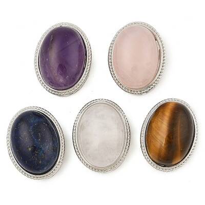 Natural Mixed Gemstone Multi-Strand Links