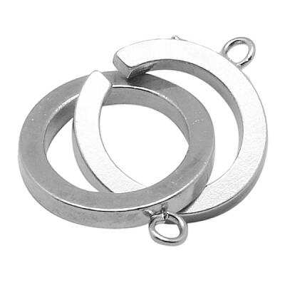 Brass Interlocking Clasps