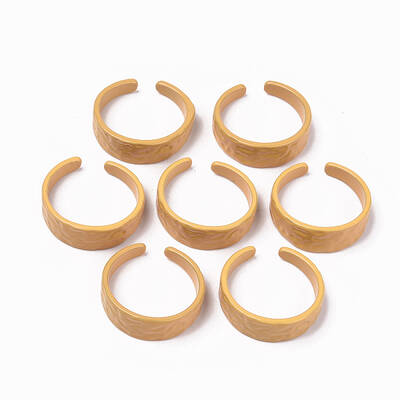 Spray Painted Alloy Cuff Rings