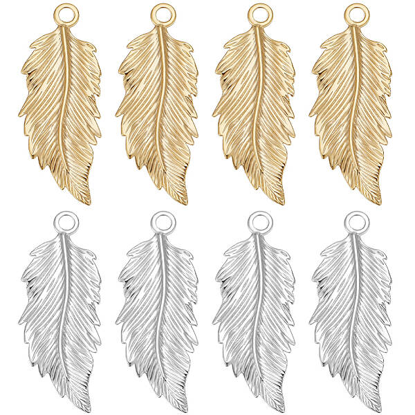 20Pcs 2 Colors Brass Pendants