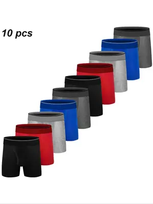 Boys' Plain / Cartoon / All Over Print Cotton Boxer Brief with Fly, Breathable Comfy Underwear for Daily Wear, Youth Underwea...