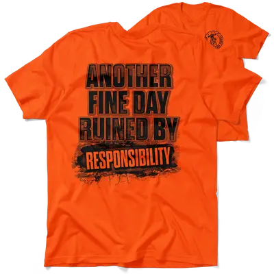 Responsibility - Safety Orange T-Shirt