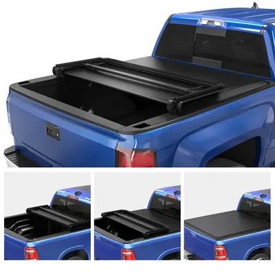 OEDRO 5FT Soft Tri-Fold Tonneau Cover for 2005-2025 Nissan Frontier (w/Utili-Track System) | Waterproof Truck Bed Cover | Eas...