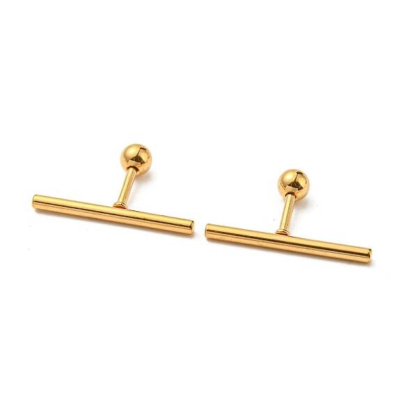 Ion Plating(IP) 304 Stainless Steel Stud Earrings