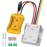 20V to 12V Step Down Power Inverter Adapter for DeWalt 20V Batteries, DC 20V to DC 12V 20A 240W Power Wheel Converter, Buck B...