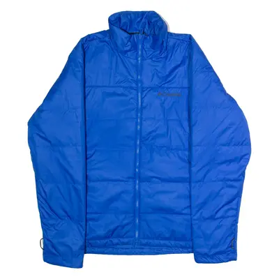 COLUMBIA Mens Quilted Jacket Blue M