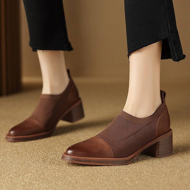 CHIKO Bautista Round Toe Block Heels Booties