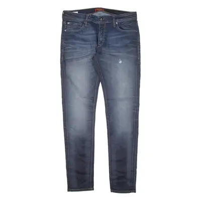 JACK & JONES Liam Mens Jeans Blue Slim Skinny W34 L32