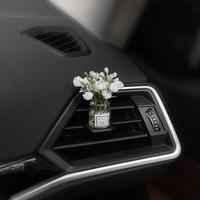 Mini Flower Decorative Ornament, 1 Count Car Center Console Decoration, Car Interior Decoration, Car Interior Accessories fo...