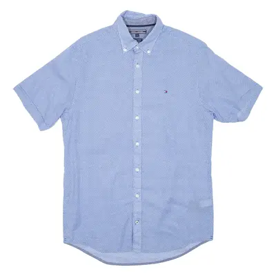 TOMMY HILFIGER Mens Shirt Blue Diamond S