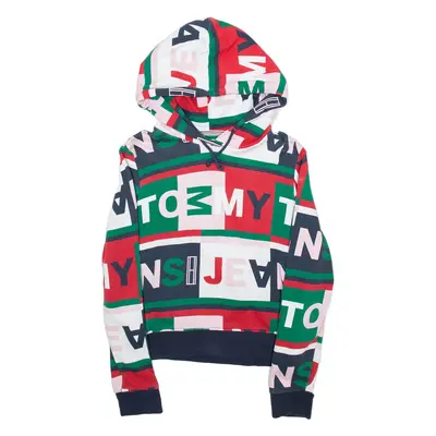 TOMMY HILFIGER Mens Blue Hoodie XS